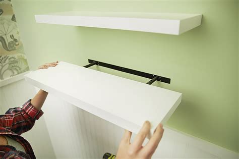 how to secure shelves to metal bracket|installing shelves with minimal brackets.